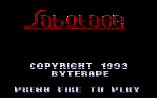 Sabotage atari screenshot